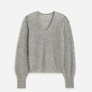 Madewell Gray V-Neck Sweater